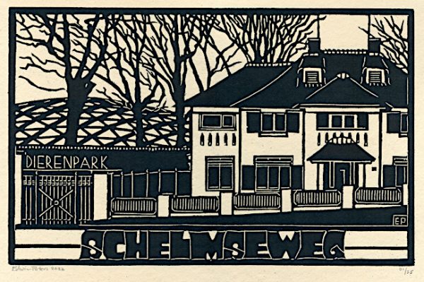 Schelmseweg | houtsnede | 31 x 20 cm | 2022