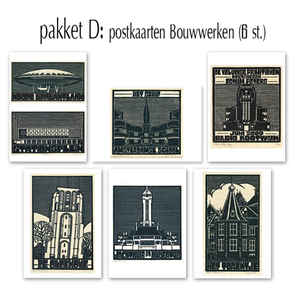 postkaartpakket D Bouwwerken